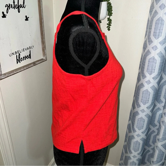 Madewell Size S Red Tank Top Texture & Thread Boxy - Picture 4 of 5